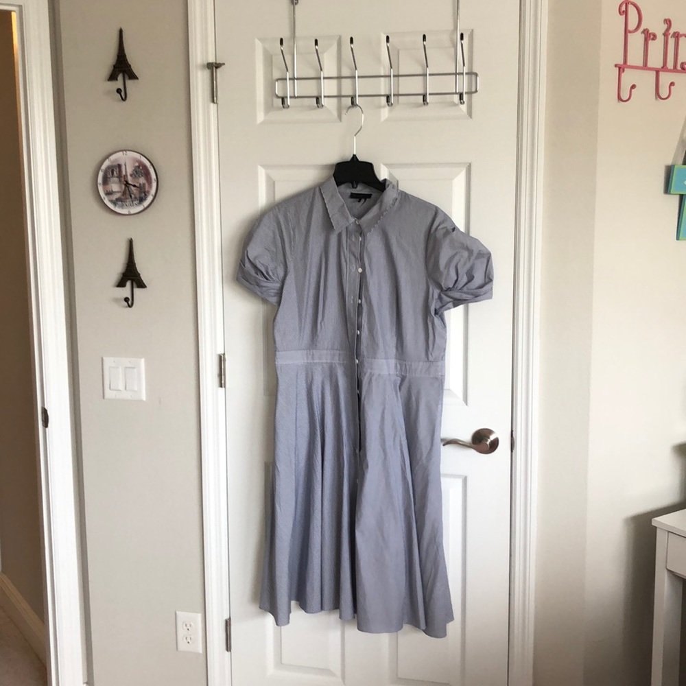 Blue stripe dress